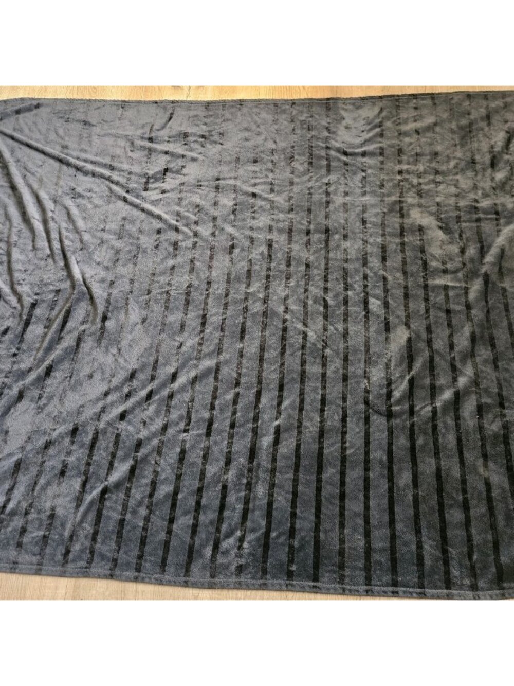 Napa Brand Black Stripe Design Fleece Throw Blanket, 60'' x 88''
